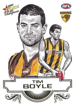 2008 Select AFL Champions - Sketches #SK15 Tim Boyle Front